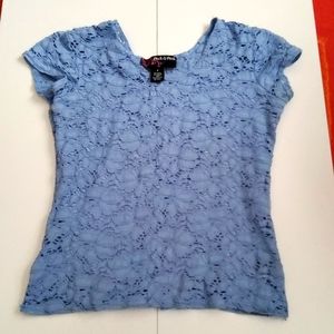 Blue floral shirt